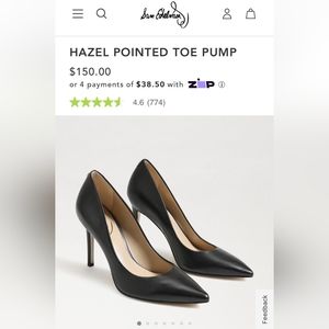 Size 7 - Sam Edelman - brand new never worn - Hazel, Black Leather pumps